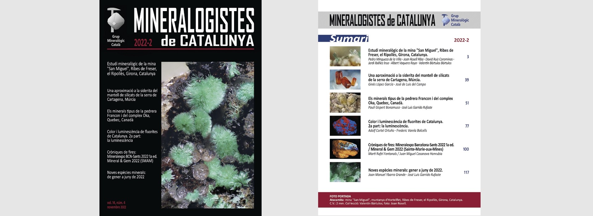 Darrer número imprès de la nostra revista en català <i>Mineralogistes de Catalunya</i>